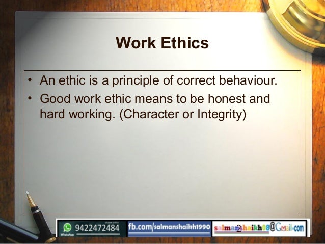 39 Work Ethics
