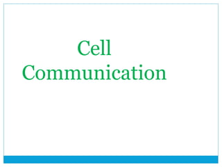 Cell
Communication
 