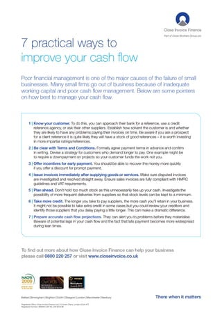 7 Practical Ways To Improve Cash Flow