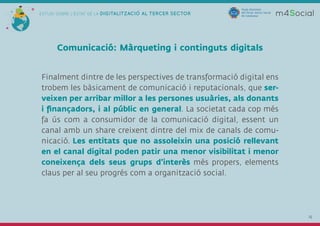 Presentació sobre l'Estudi de l'estat de la digitalització al Tercer Sector