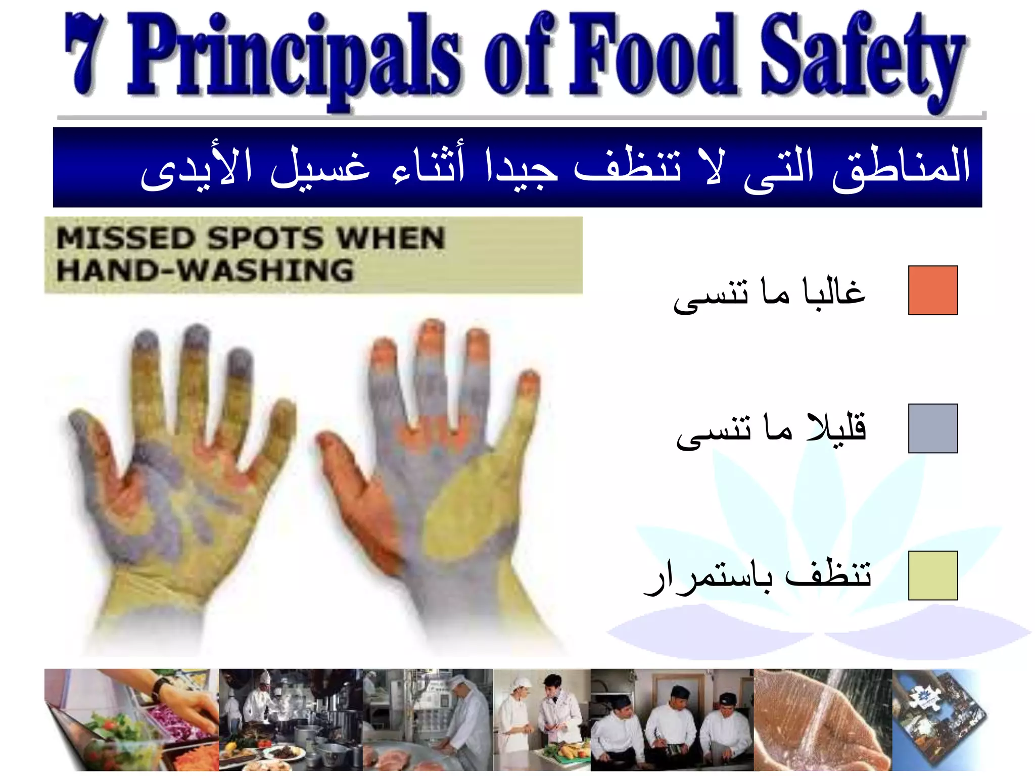 ‫األي‬ ‫غسيل‬ ‫أثناء‬ ‫جيدا‬ ‫تنظف‬ ‫ال‬ ‫التى‬ ‫المناطق‬
‫دى‬
‫تنسى‬ ‫ما‬ ‫غالبا‬
‫تنسى‬ ‫ما‬ ‫قليال‬
‫باستمرار‬ ‫تنظف‬
 