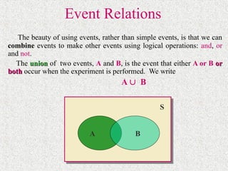 probability theory chapter one materials | PPT