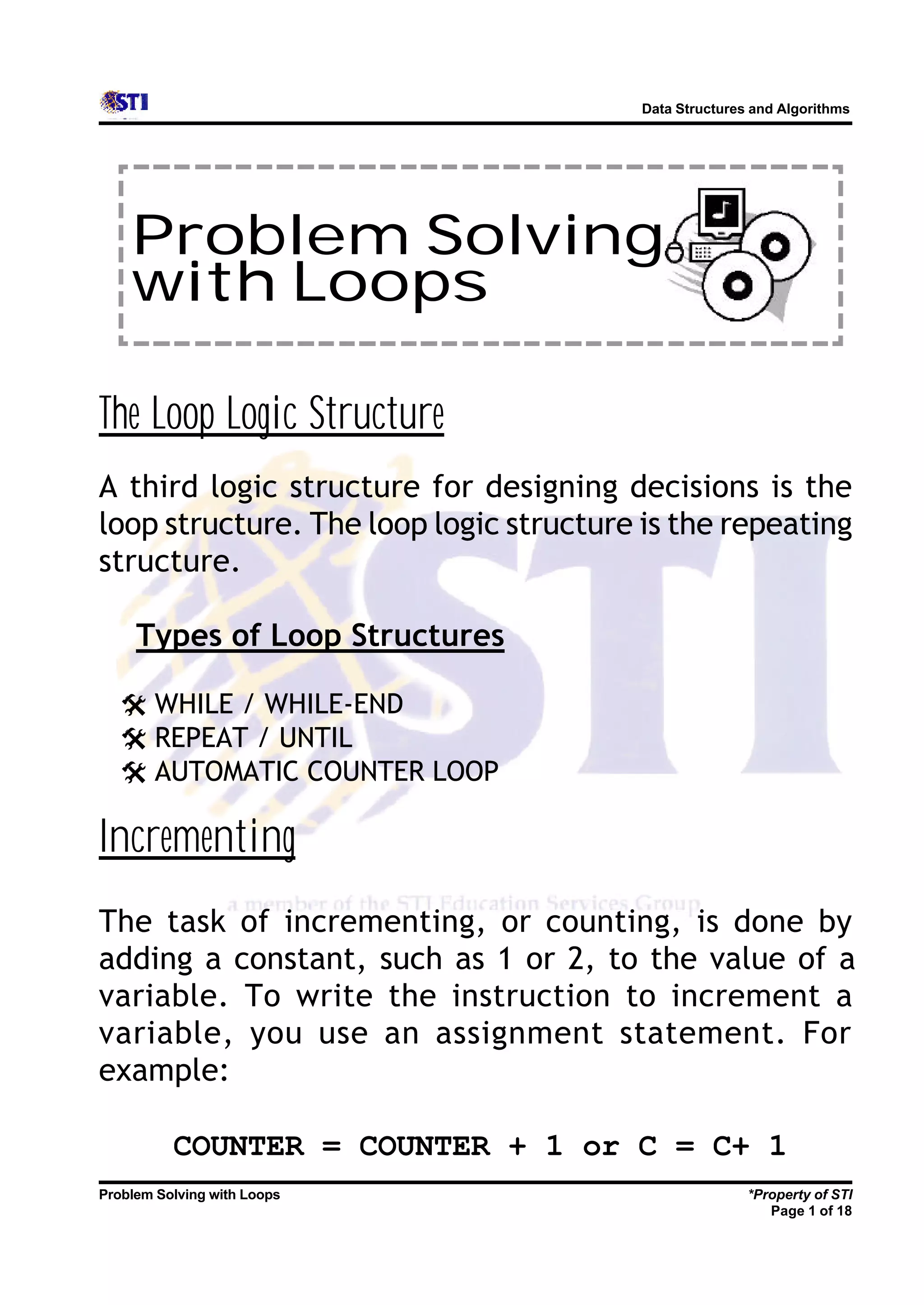 7 problem solving with loops | PDF