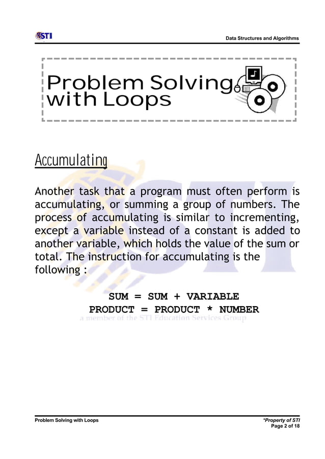 7 problem solving with loops | PDF