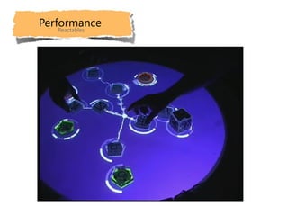 Performance
    Reactables
 