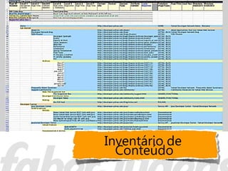 Inventário de
  Conteúdo
 