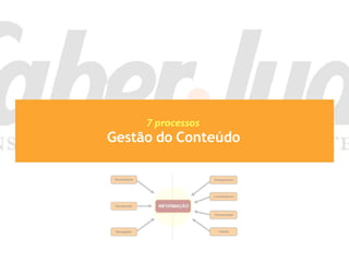 7 processos
Gestão do Conteúdo
 