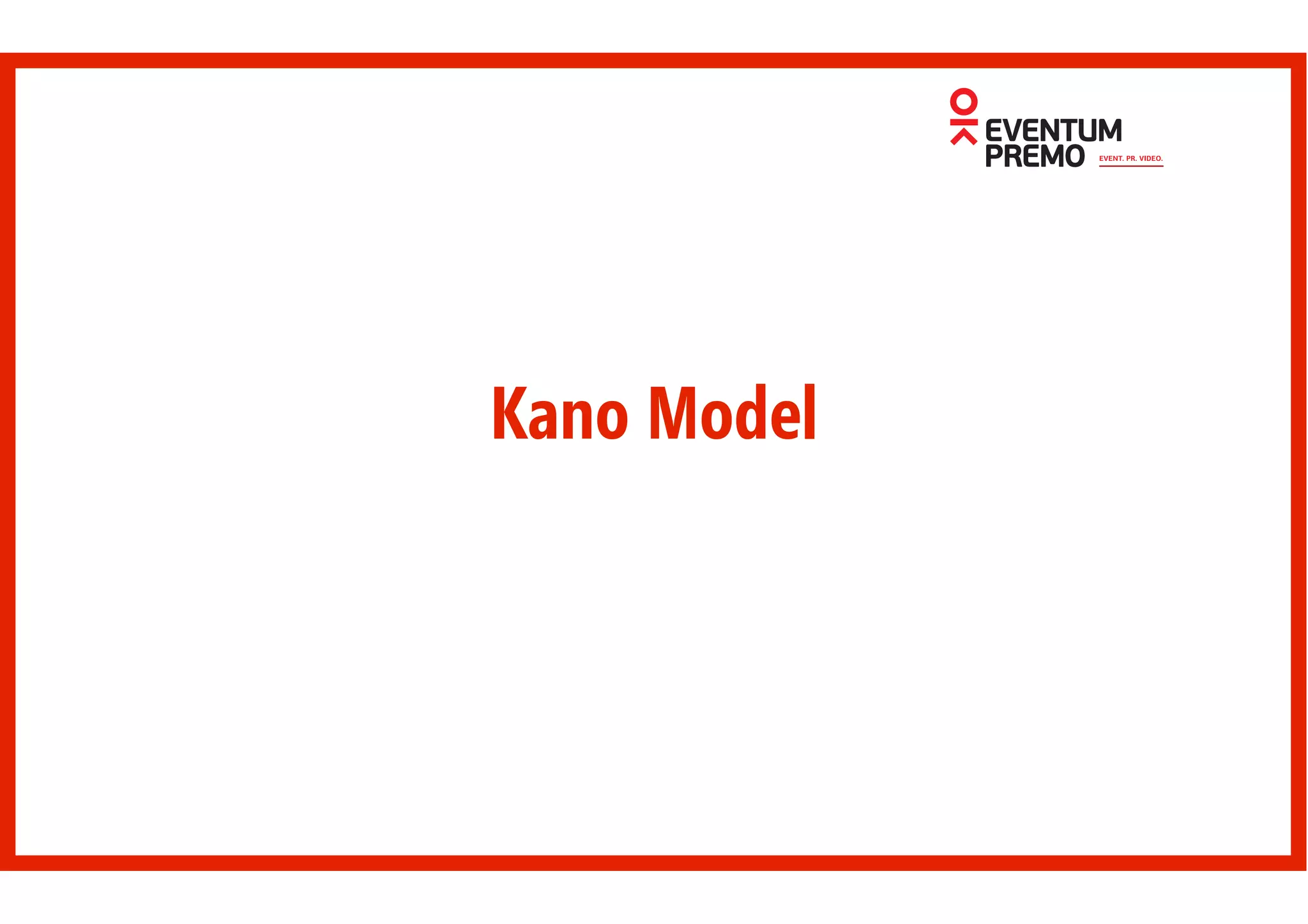 Kano Model
 