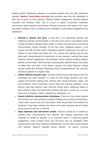 7 proven strategies to build patient engagement and satisfaction | PDF