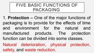 Packaging Function Protection 7P'S ENTREPRENEURSHIP GRADE 12 PRESENTATION | PPTX