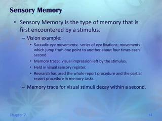 Psych 200 Memory | PPTX
