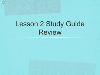 Chapter 2 study guide review | PPT