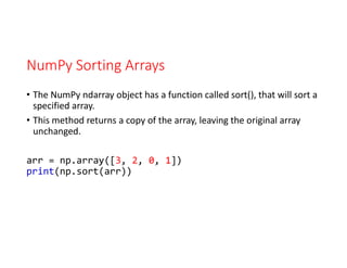 script programming python numpy library | pdf Images... Script programming - python numpy library | PDF