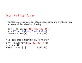 script programming python numpy library | pdf Images... Script programming - python numpy library | PDF