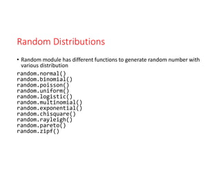 Script programming - python numpy library | PDF