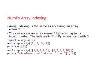 script programming python numpy library | pdf Images... Script programming - python numpy library | PDF