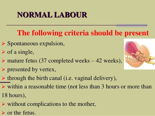 mechanisms 8 labor of labour Normal delivery and