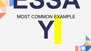 Essa Example GRADE 7 ENGLISH Q4 W7 pt 1: DISTINGUISHING FEATURES OF ACADEMIC WRITING ...