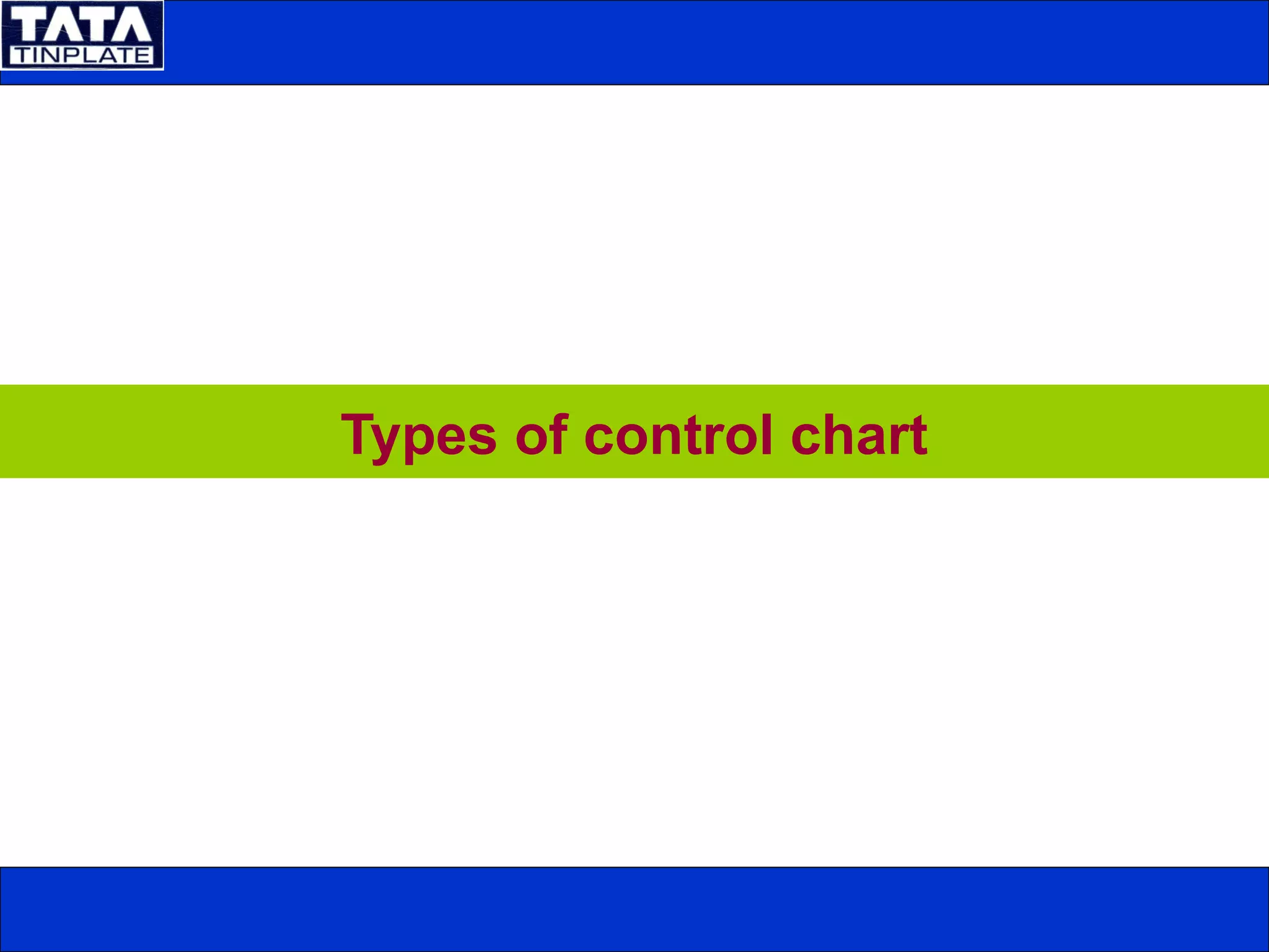 Types of control chart
 