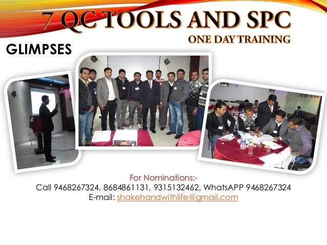 7 qc tools and spc training, December. 2015