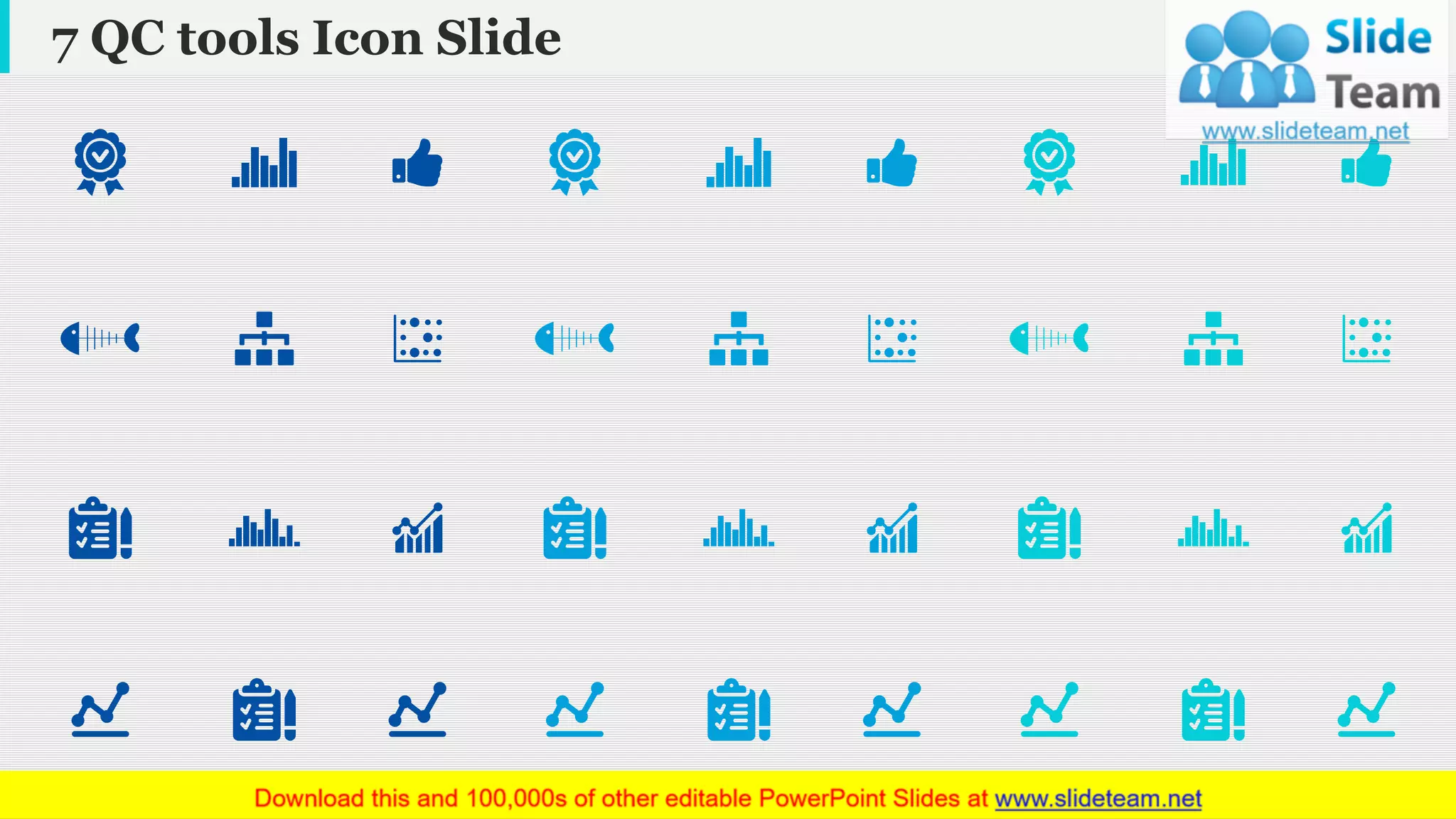 7 QC tools Icon Slide
www.company name 12
 