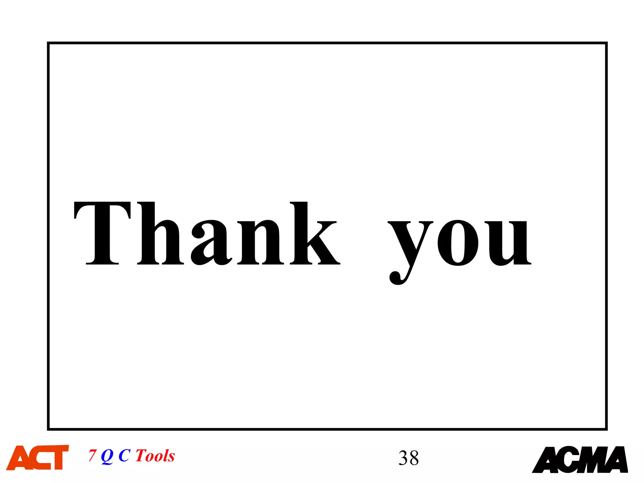 Thank you

7 Q C Tools   38
 