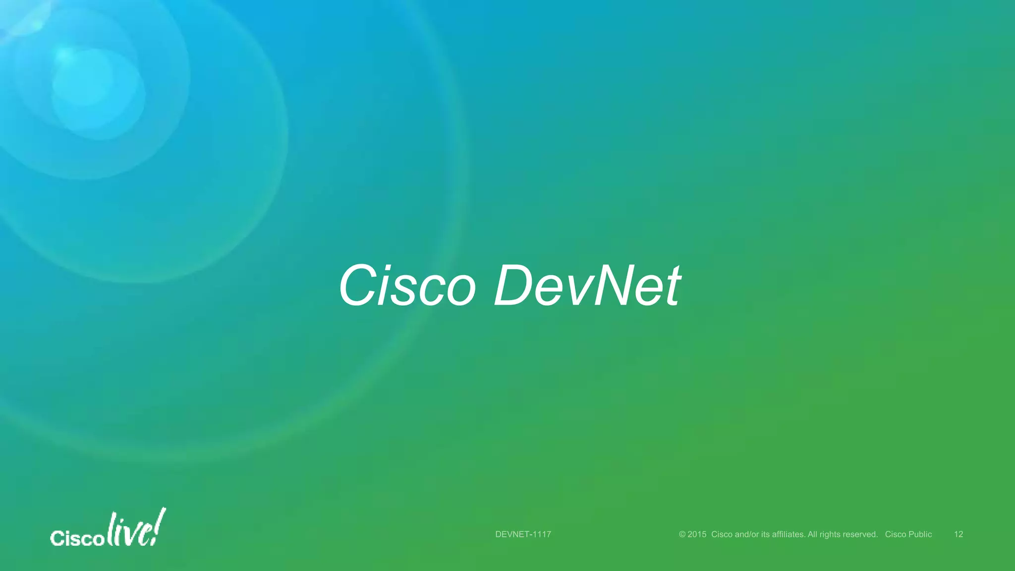 Cisco DevNet
 