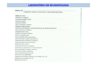 LABORATÓRIO EM REUMATOLOGIA
 