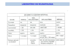 LABORATÓRIO EM REUMATOLOGIA
 