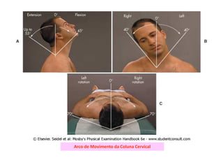 Arco de Movimento da Coluna Cervical
 