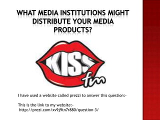 I have used a website called prezzi to answer this question:-
This is the link to my website:-
http://prezi.com/xv9j9tn7r880/question-3/
 