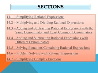 Rational Expressions | PPTX