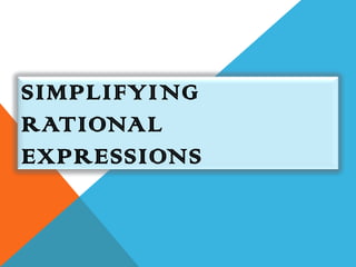 Rational Expressions | PPTX