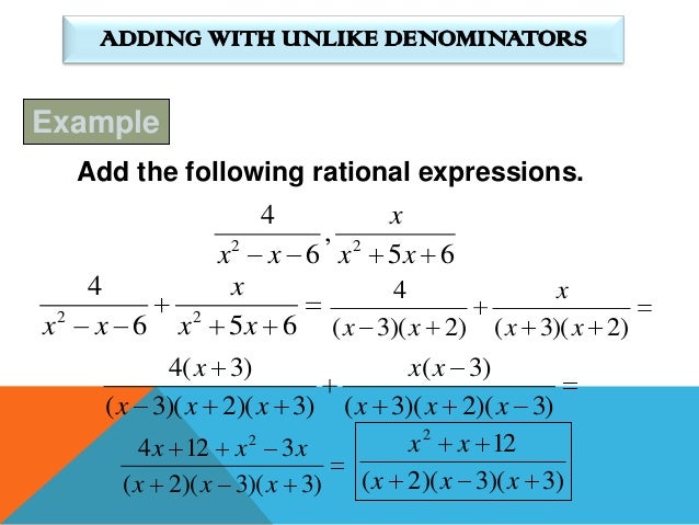Rational Expressions