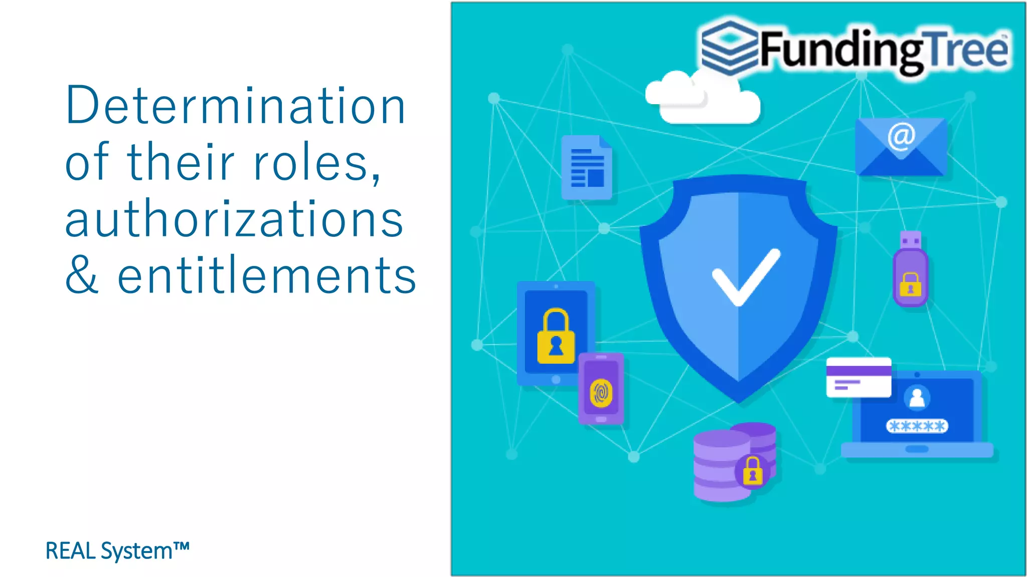 REAL System™
Determination
of their roles,
authorizations
& entitlements
12