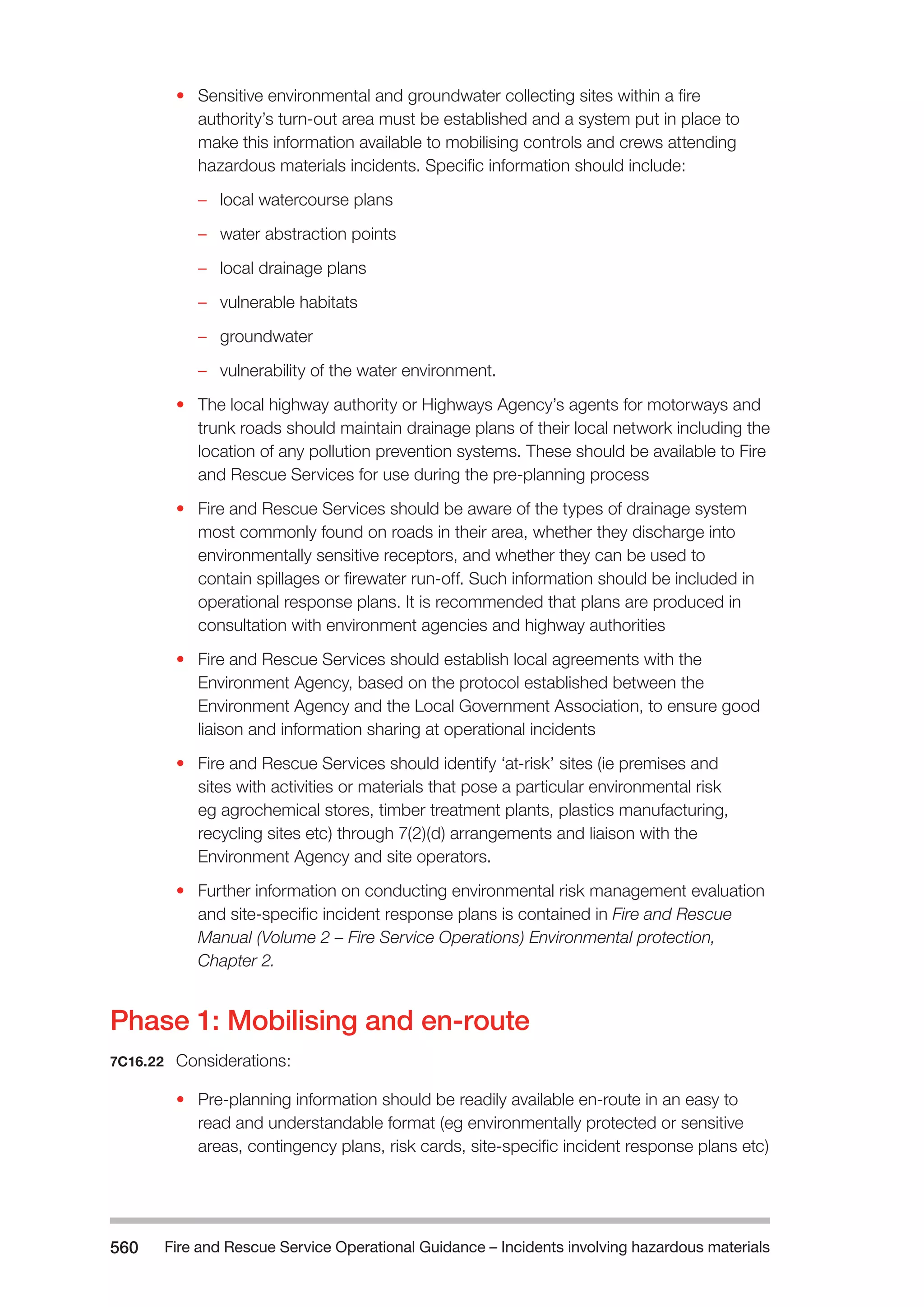 The Fire and Rescue Service Books is a guidance for organize a safe system of work on the incident ground with hazardous materials