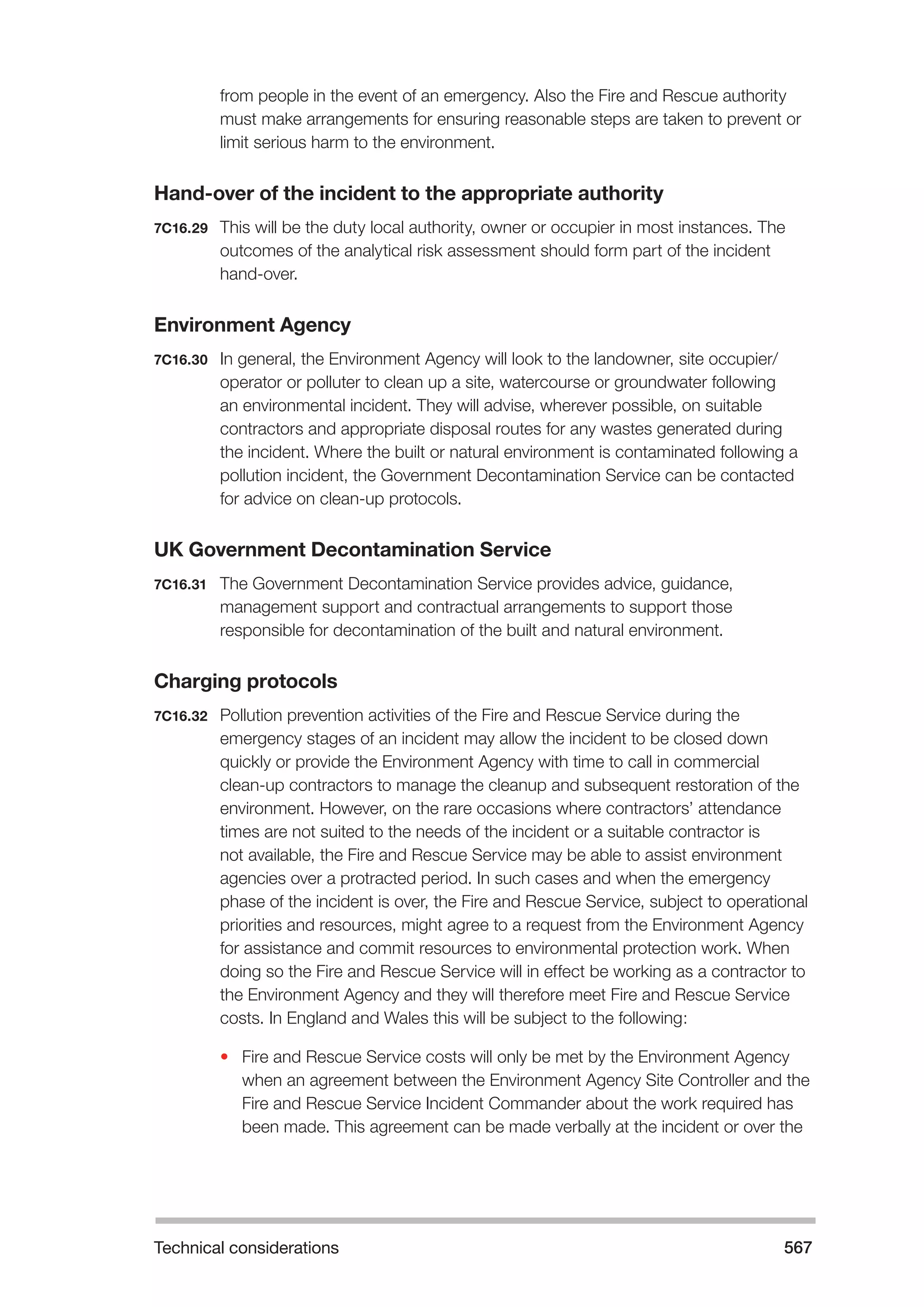 The Fire and Rescue Service Books is a guidance for organize a safe system of work on the incident ground with hazardous materials