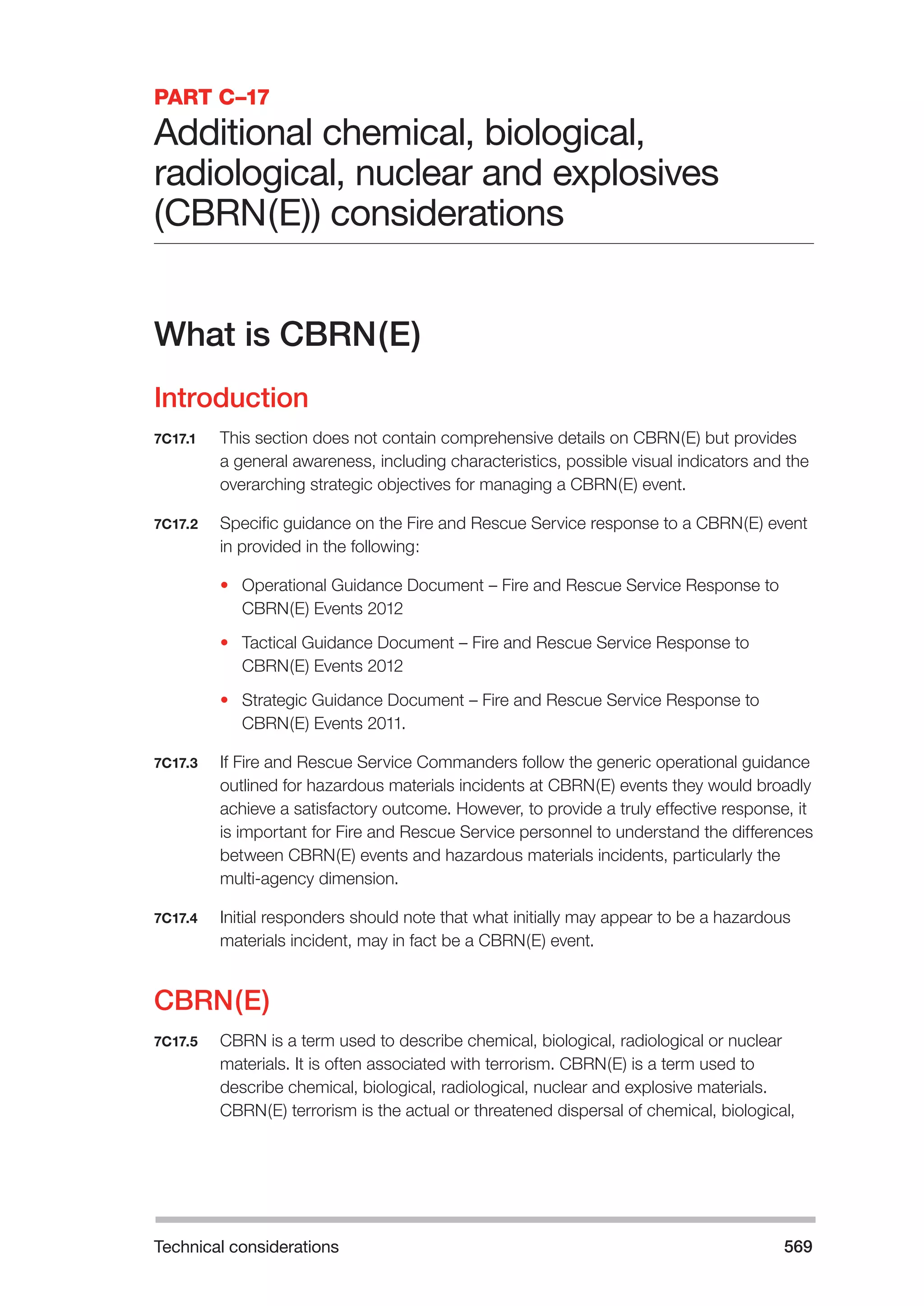 The Fire and Rescue Service Books is a guidance for organize a safe system of work on the incident ground with hazardous materials