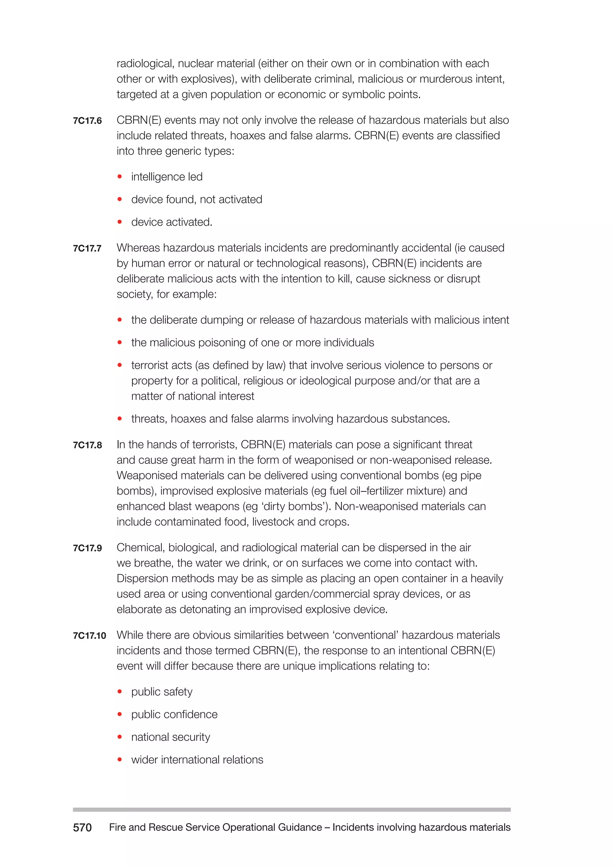The Fire and Rescue Service Books is a guidance for organize a safe system of work on the incident ground with hazardous materials