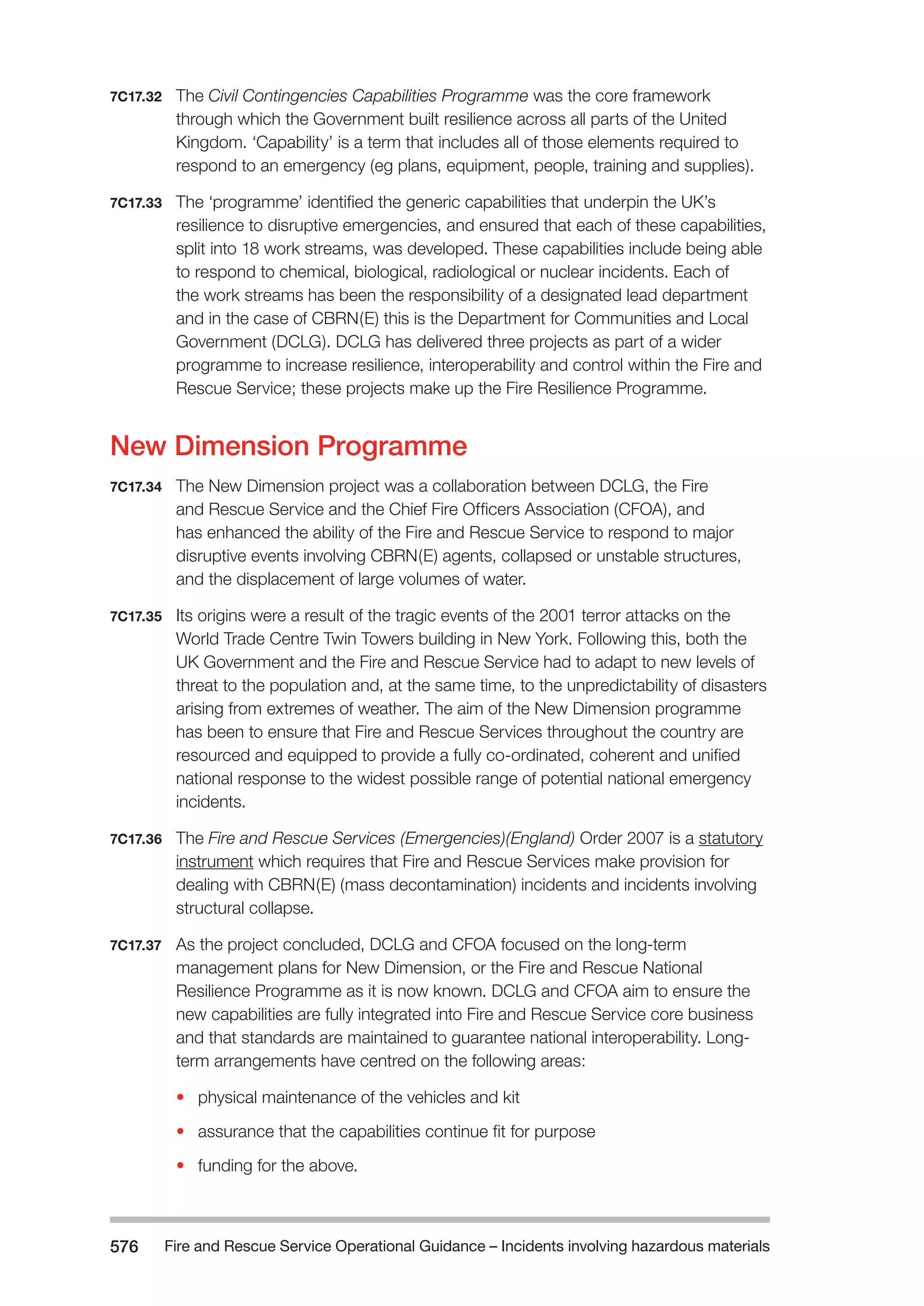 The Fire and Rescue Service Books is a guidance for organize a safe system of work on the incident ground with hazardous materials