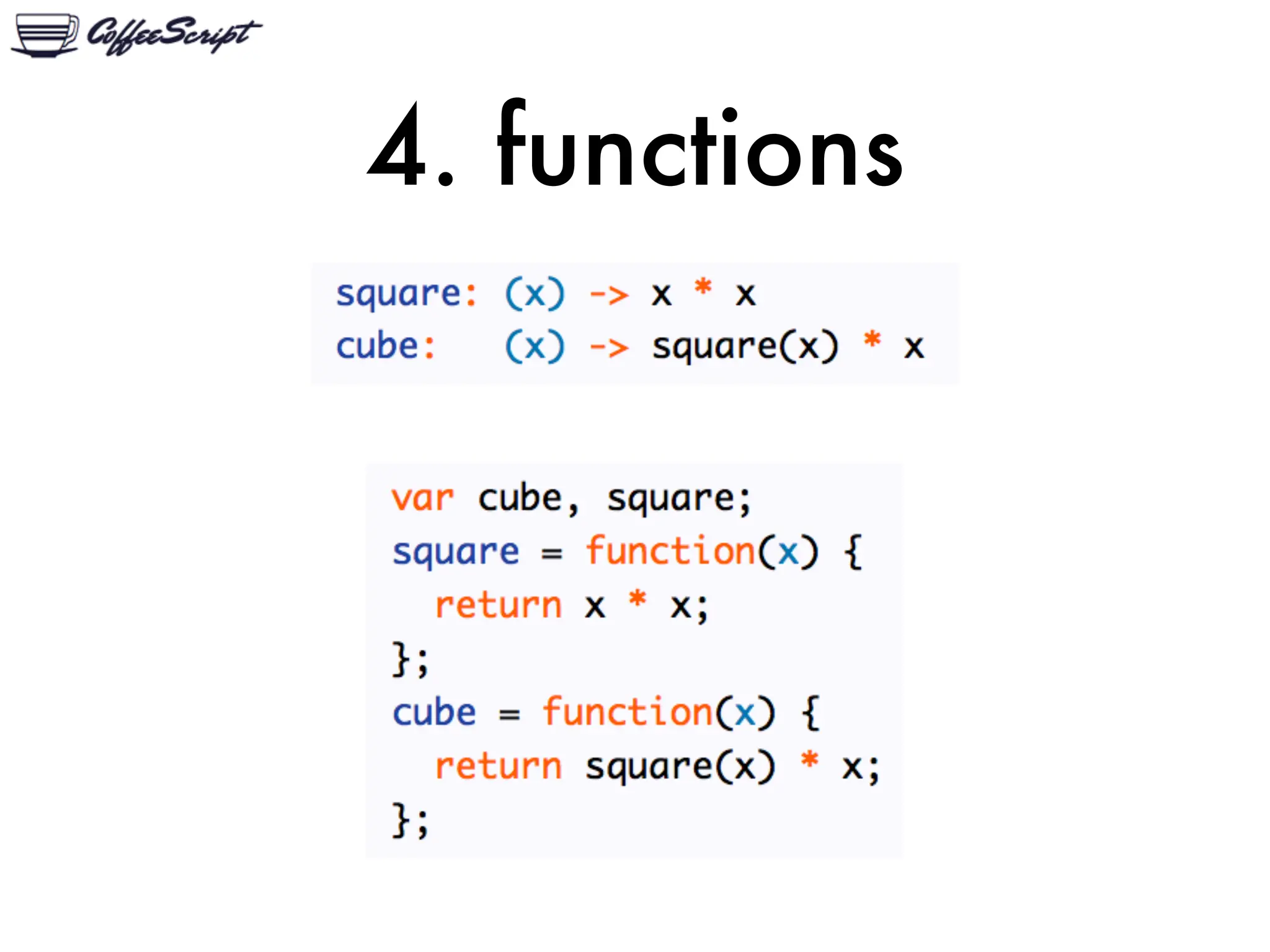 4. functions
 
