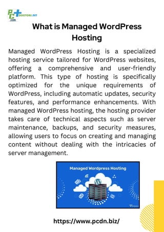 5 Reasons to Choose managed wordpress hosting for your site | PDF