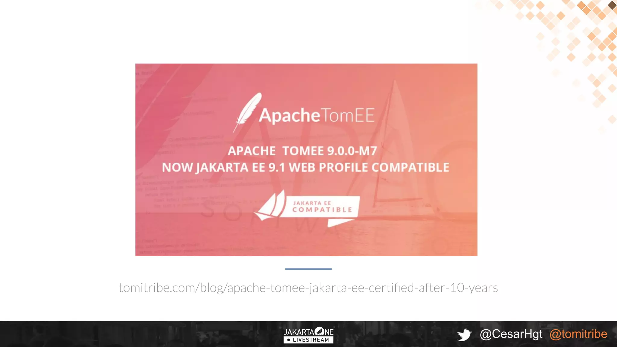 @CesarHgt @tomitribe
tomitribe.com/blog/apache-tomee-jakarta-ee-certiﬁed-after-10-years
 