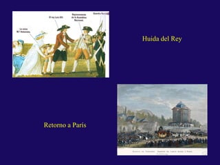 Huida del Rey
Retorno a París
 