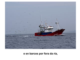 e en barcos por fora da ría,
 