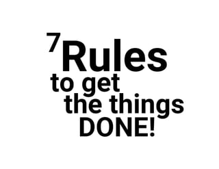 Krasimir Tsonev: 7 Rules to Get the Things Done at I T.A.K.E. Unconference