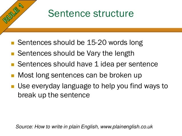 English academic writing rules