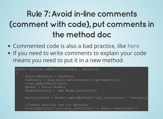 7 rules of simple and maintainable code | PDF