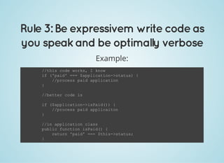 7 rules of simple and maintainable code | PDF
