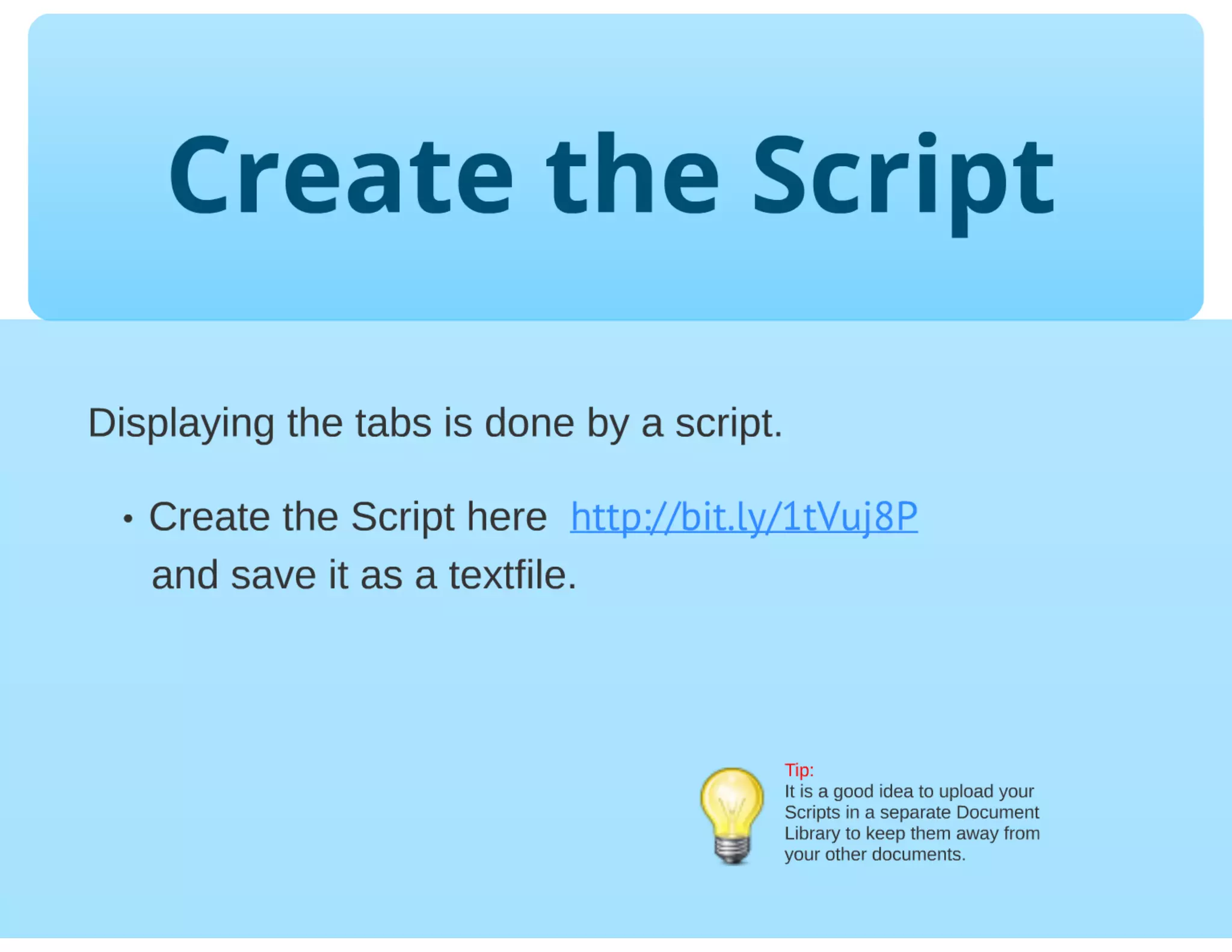 SharePoint Lesson #7: Easy Tabs